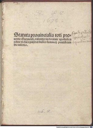 Statuta provincialia Gnesnensia