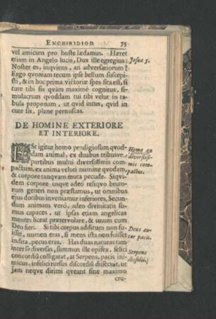 De Homine Exteriore Et Interiore