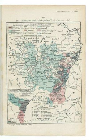 Die elsässischen und lothringischen Territorien um 1648