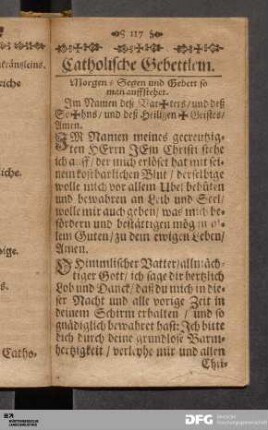 Catholische Gebettlein.