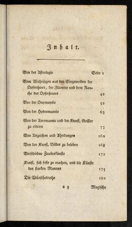 IX-X, Inhaltsverzeichnis