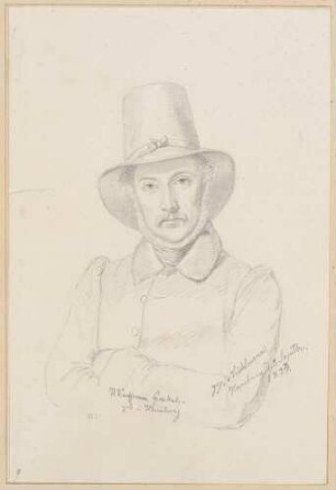 Bildnis Kauffmann, Hermann (1808-1889), Maler, Radierer, Lithograph