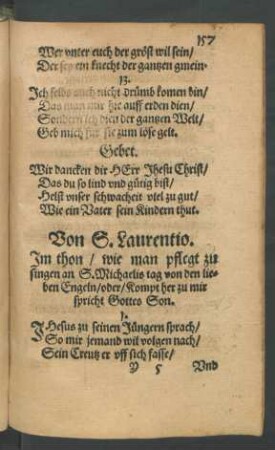 Von S. Laurentio.
