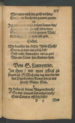 Von S. Laurentio.