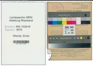 Entnazifizierung Ernst Werner , geb. 16.05.1902 (Angestellter)