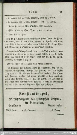 Constantinopel, die Residenzstadt des Türkischen Kaisers, in Romanien