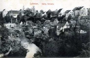 Lohmen. Blick auf Lohmen