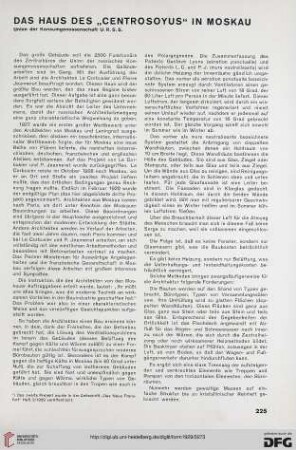 4: Das Haus des "Centrosoyus" in Moskau : Union der Konsumgenossenschaft U.R.S.S.