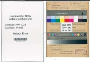 Entnazifizierung Ernst Halenz , geb. 09.08.1903 (Ingenieur)
