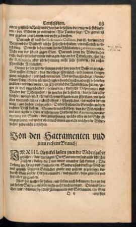 Von den Sacramenten und irem rechten Brauch/