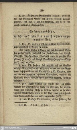 Rechtsgrundsätze, welche auf jede Art von Frohnen anzuwenden sind
