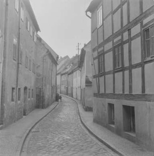 Bautzen Unter dem Schloss usw. : Bautzen. Wohnhäuser, Unterm Schloss. Straßenansicht