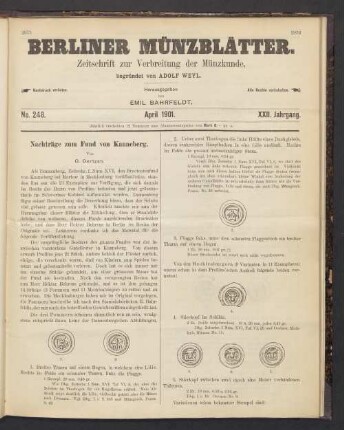 No. 248. April 1901.