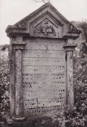 Judenfriedhof. Grabstein