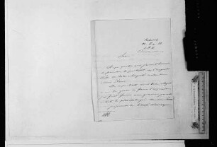 Schriftverkehr mit dem königlichen Haus der Niederlande (1850-1872)