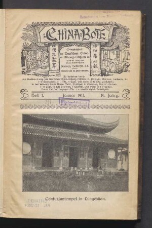 Heft 1. Januar 1911. 19. Jahrg