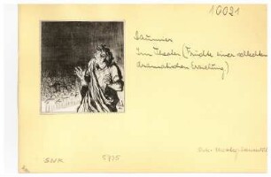 Honore Daumier (1808-1879). Im Theater (Früchte einer schlechten dramatischen Erziehung)
