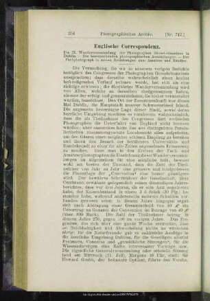Englische Correspondenz