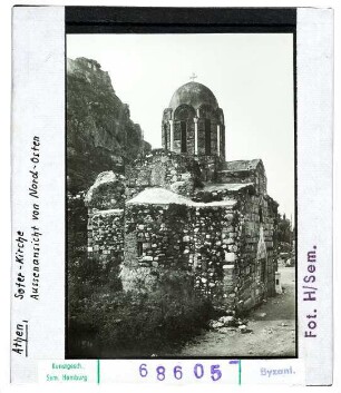 Athen: Soterkirche, Aussenansicht von Nordosten