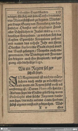 Wie ein Regent sol geschickt seyn