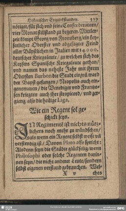 Wie ein Regent sol geschickt seyn