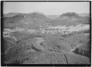 Blick vom Lilienstein nach Gohrisch