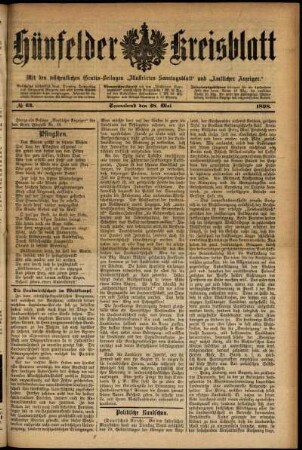 Ausgabe vom Samstag, den 28. Mai 1898.