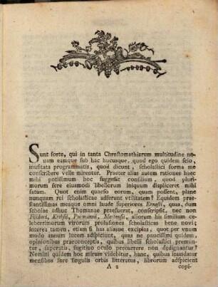 Chrestomathia Versionis Septvaginta Viralis : particula prima
