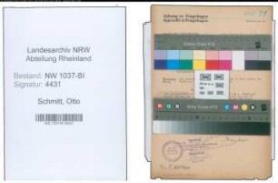 Entnazifizierung Otto Schmitt , geb. 20.31.9070 (Landgerichtsrat)