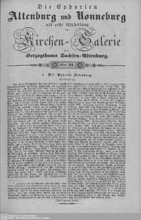 I. Die Ephorie Altenburg (Fortsetzung), Monstab (Fortsetzung), Leesen, Großröda : 32. Lieferung