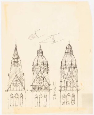 Unzugeordnete Kirchen-Projekte (Skizzen): Kirchtürme