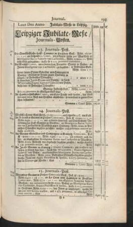 Leipziger Jubilate-Meße / Journald-Posten