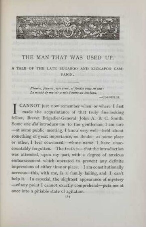 The man that was used up