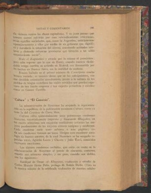 "Cultura" y "El Convivio"