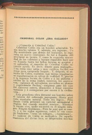 Cristóbal Colón ¿Era gallego?