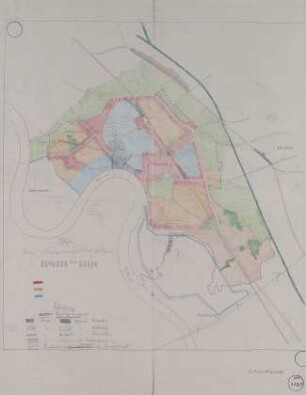 Benrath am Rhein, Flächenaufteilung