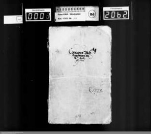Konzeptbuch der Dillenburger Kanzlei