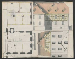 Bauplan zur Vergrößerung des Meiereihauses in Münzesheim