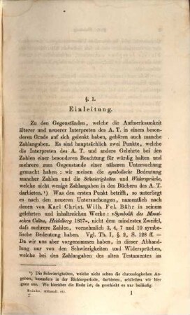Beiträge zur Erklärung des Alten Testamentes. [1], Drei Abhandlungen