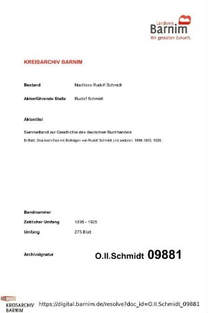 Sammelband zur Geschichte des deutschen Buchhandels