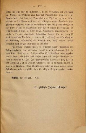 Der botanische Garten der Fürstbischöfe von Eichstätt : eine Studie ; mit 2 Tabellen