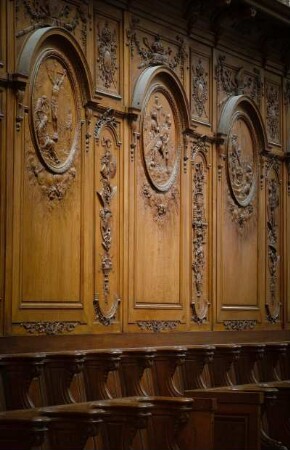 Frankreich. Centre. Loiret. Orleans. Cathedrale Sainte Croix. Innen. Chorgestühl. Frühes 18 Jahrhundert