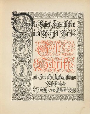 Festschrift zur Feier ihres fünfzigjährigen Bestehens