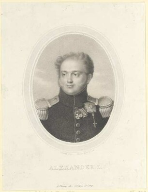 Bildnis des Alexander I. von Rußland