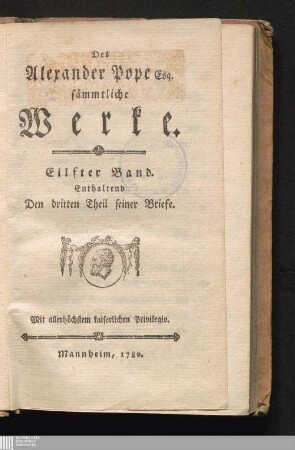 Eilfter Band: Enthaltend Den dritten Theil seiner Briefe