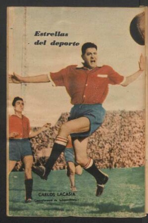 Carlos Lacasia (centroforward de Independiente) - [Fotografía] : Estrellas del deporte