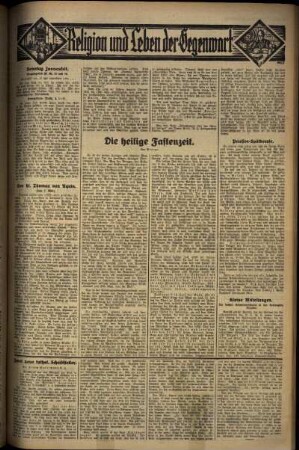 Vierte Ausgabe vom Sonntag, den 09. März 1930.