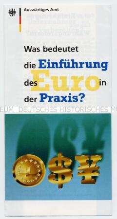 Informationsschrift über die Einführung des EURO