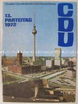 Bildbericht über den 13. Parteitag der CDU in Erfurt