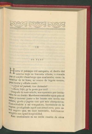 IX - De paso